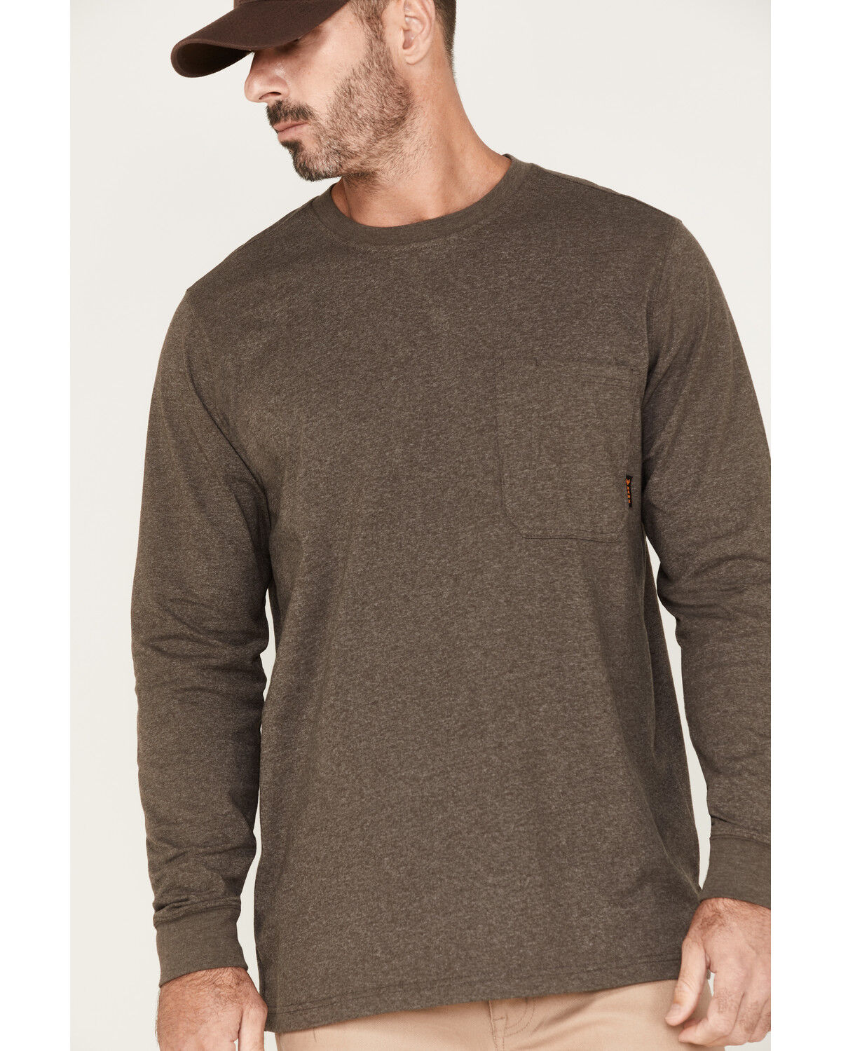 Image #2 - Hawx Men's Forge Work Pocket T-Shirt, Brown, hi-res