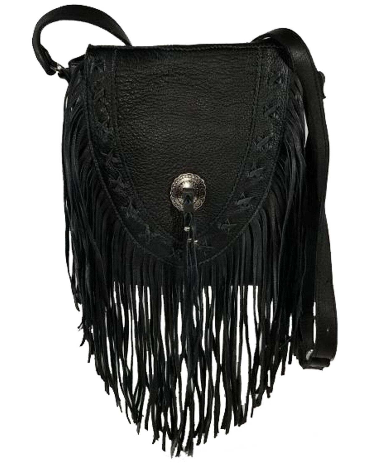 Image #1 - Kobler Leather Women's Black Lubbock Crossbody Bag, Black, hi-res