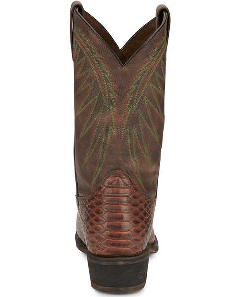Image #5 - Nocona Women's Carlita Snake Print Western Boots - Snip Toe, Cognac, hi-res
