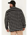Image #4 - Hawx Men's Sherpa Lined Plaid Print Snap Flannel Work Jacket, Black, hi-res