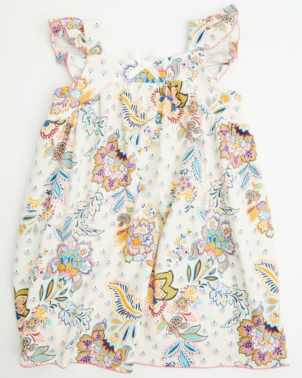 Image #1 - Shyanne Toddler Girls' Paisley Print Sleeve Dress, Cream, hi-res