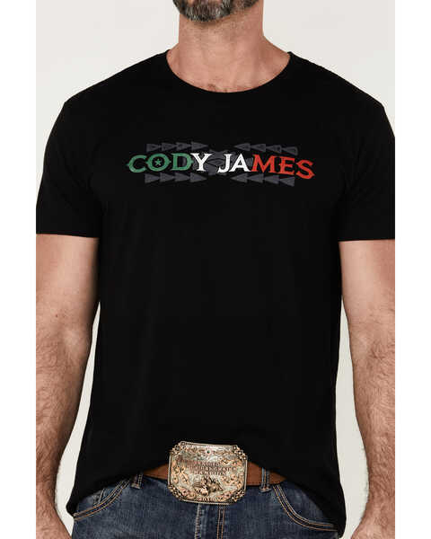 Image #3 - Cody James Men's Mexico Logo Graphic Short Sleeve T-Shirt , Black, hi-res