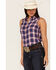 Image #2 - Ariat Women's R.E.A.L. Billie Jean Plaid Print Sleeveless Button-Down Western Shirt, Rust Copper, hi-res