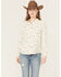 Image #2 - Idyllwind Women's Snowden Floral Print Long Sleeve Featherlight Western Shirt, Cream, hi-res