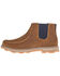 Image #3 - Twisted X Women's 4" Chelsea UltraLite X Distressed Work Boots - Moc Toe , Brown, hi-res