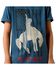 Image #3 - Ariat Boys' Flag Bronco Short Sleeve Graphic T-Shirt, Blue, hi-res