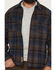 Image #3 - Lucky Brand Workwear Men's Rainer Plaid Print Long Sleeve Button-Down Flannel Shirt, Navy, hi-res