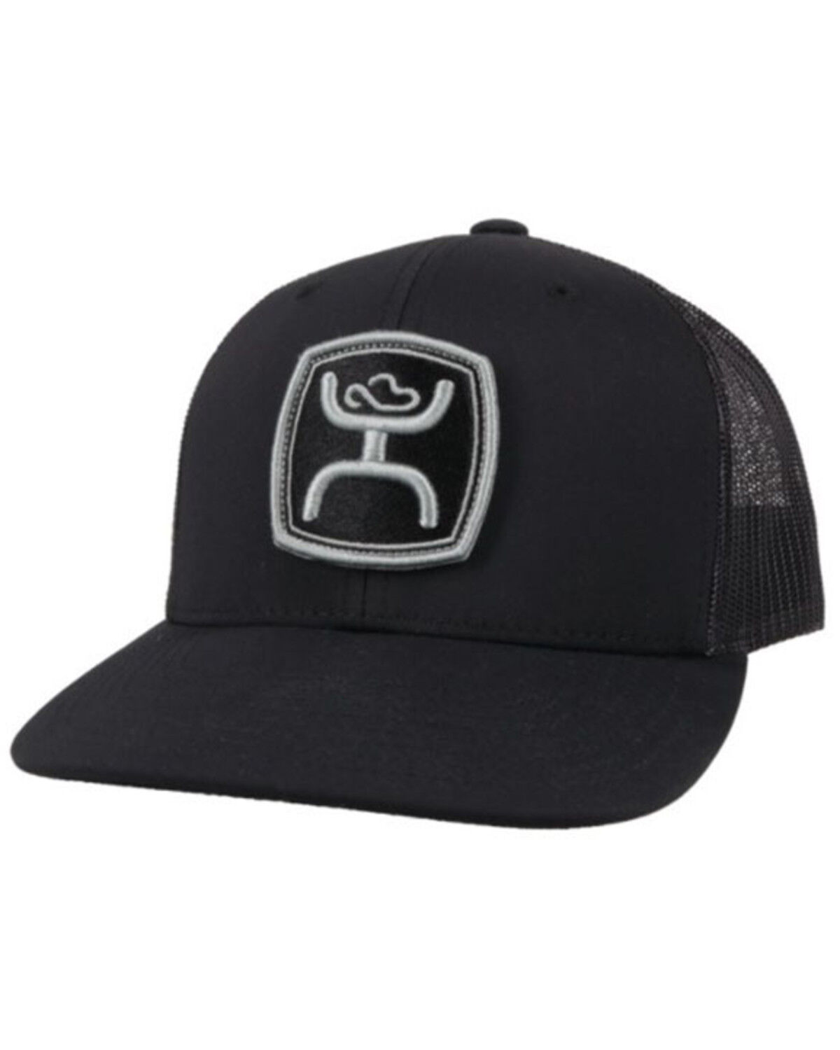 Image #1 - Hooey Men's Zenith Logo Patch Trucker Cap, Black, hi-res