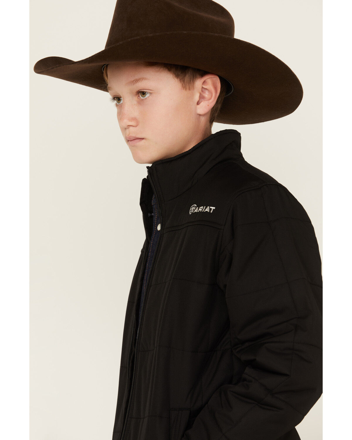 Image #2 - Ariat Boys' Insulated Jacket, Black, hi-res