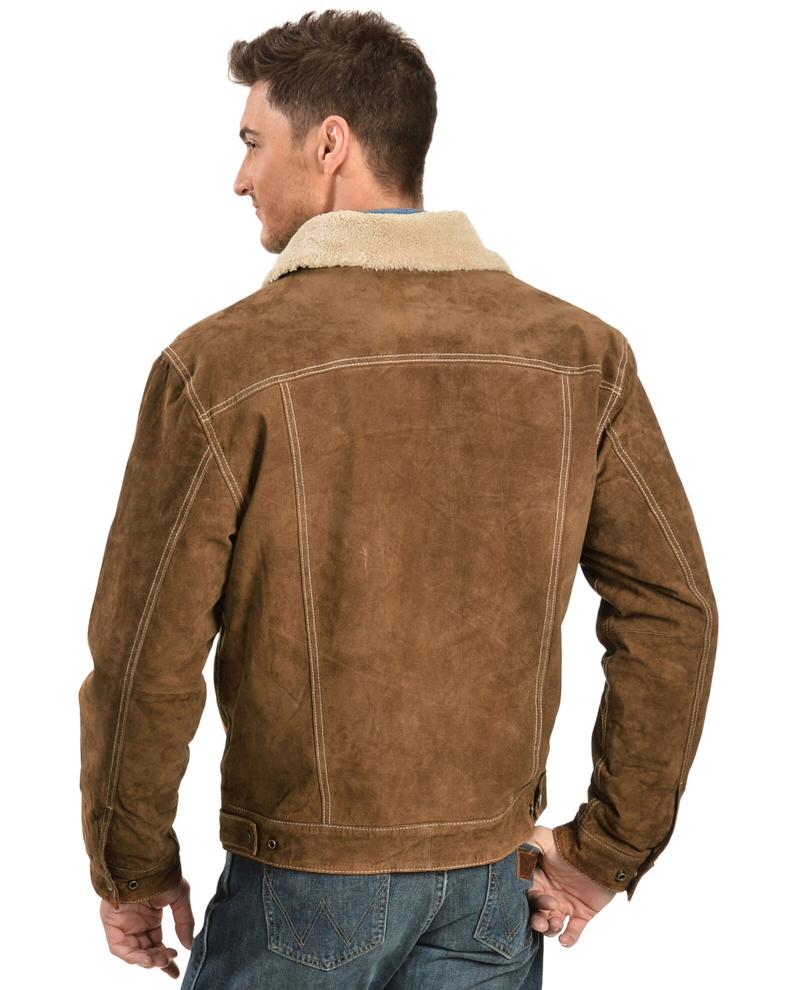 Suede jacket sherpa shop