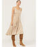 Image #1 - Scully Women's Lace-Up Jacquard Dress, Brown, hi-res