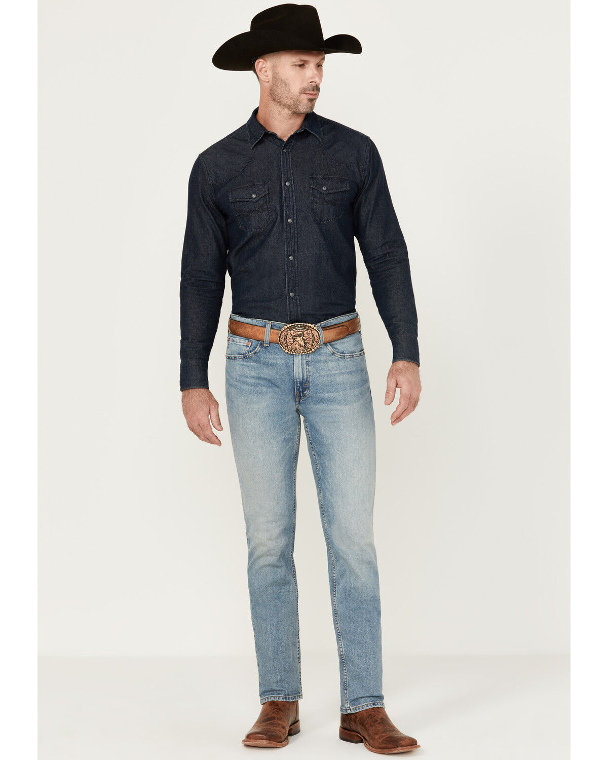 Image #1 - Levi's Men's 514™ Any Second Now Straight Stretch Denim Jeans, Light Wash, hi-res