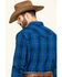 Image #5 - Cody James Men's Skedaddle Plaid Long Sleeve Western Shirt - Tall , Royal Blue, hi-res