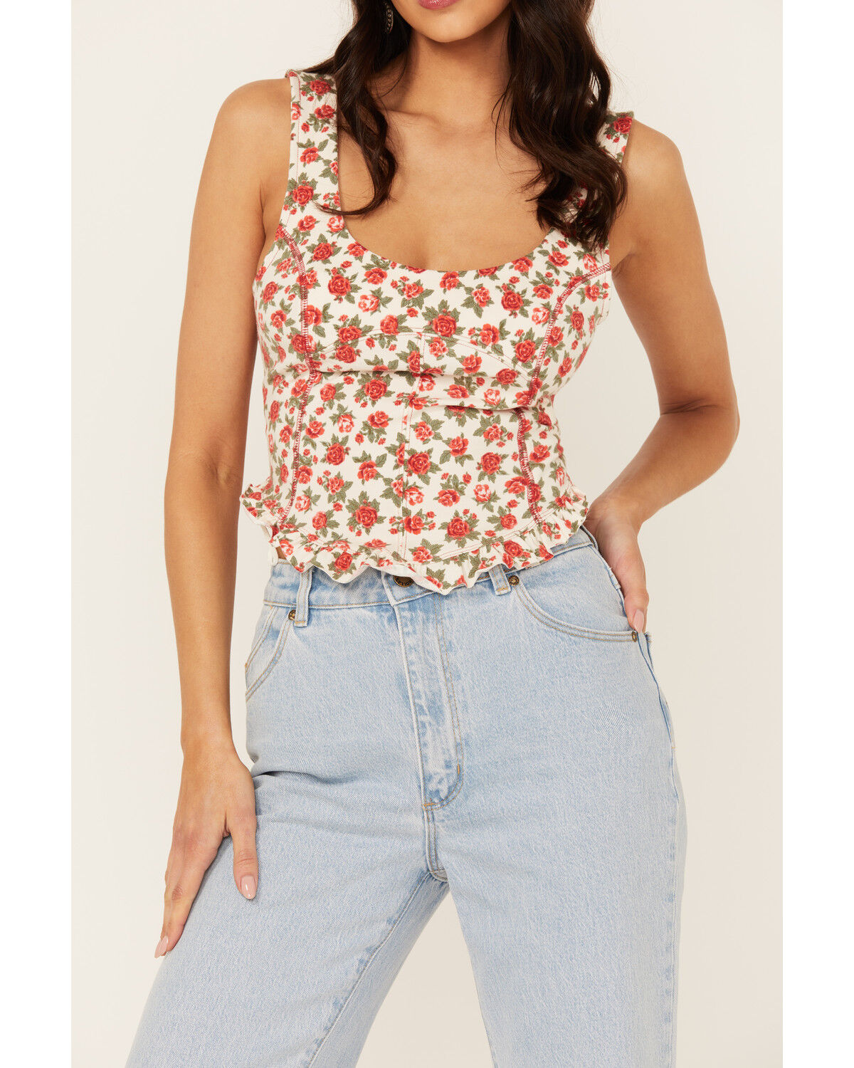 Image #4 - Free People Women's Melanie Floral Print Tank Top, , hi-res