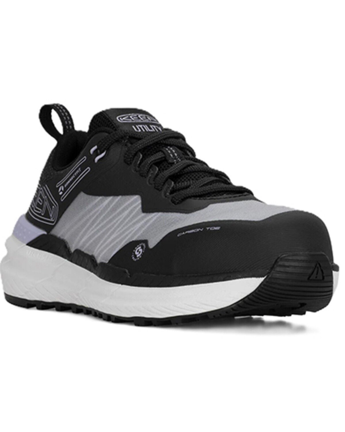 Keen Women's Speedworks Work Sneakers - Carbon Toe, Black, hi-res