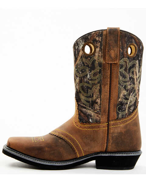 Image #4 - Smoky Mountain Women's Pawnee Camo Western Boots - Square Toe, Brown, hi-res