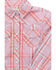 Image #2 - Shyanne Toddler Girls' Plaid Print Long Sleeve Snap Western Shirt, Lavender, hi-res