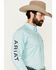 Image #2 - Ariat Men's Gian Team Logo Geo Print Long Sleeve Button-Down Western Shirt - Tall , Aqua, hi-res