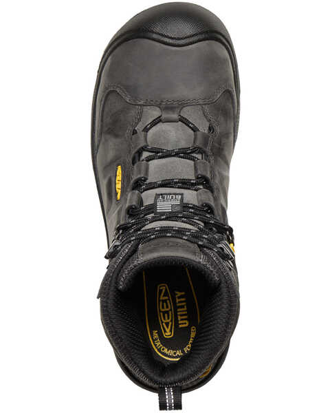 Image #4 - Keen Men's Black Dover Waterproof Work Boots - Composite Toe, Black, hi-res