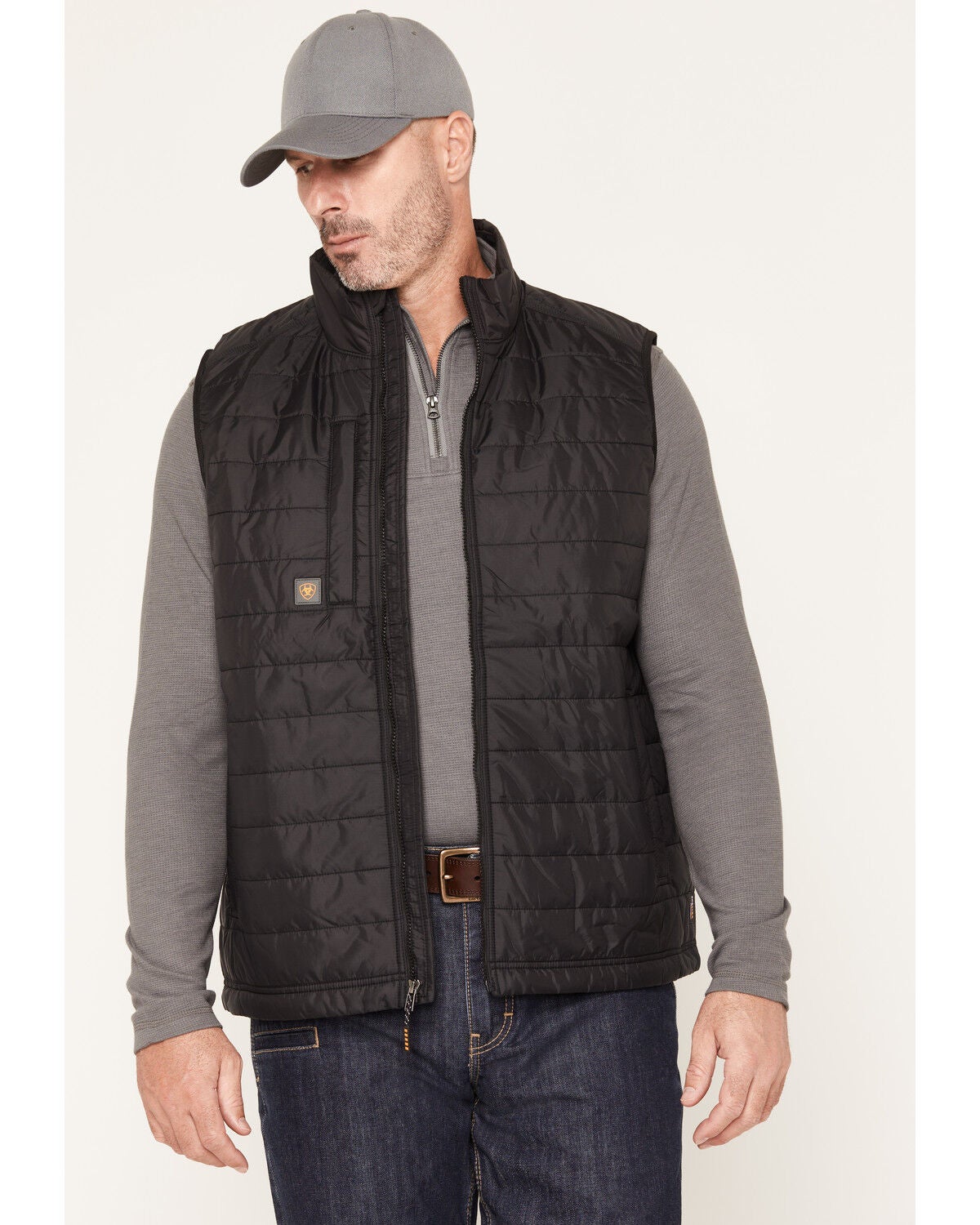 Ariat Men's Cordura &reg; Ripstop Lightweight Insulated Vest, Black, hi-res