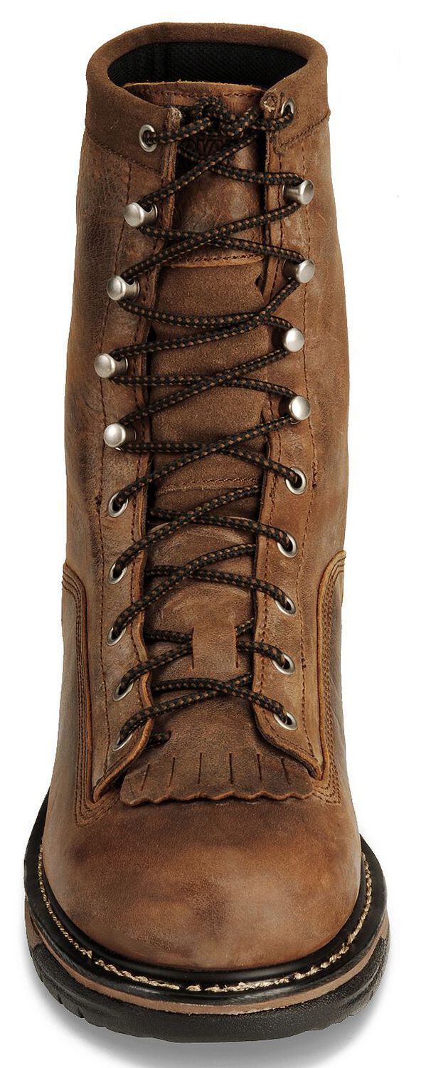 Image #4 - Rocky Men's 9" IronClad Waterproof Work Boots - Soft Toe, Copper, hi-res