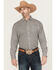 Image #1 - Cinch Men's Medallion Long Sleeve Button-Down Western Shirt, Cream, hi-res