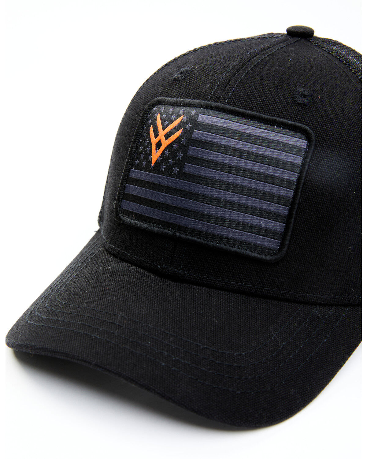 Image #3 - Hawx Men's American Flag Patch Ball Cap, Black, hi-res