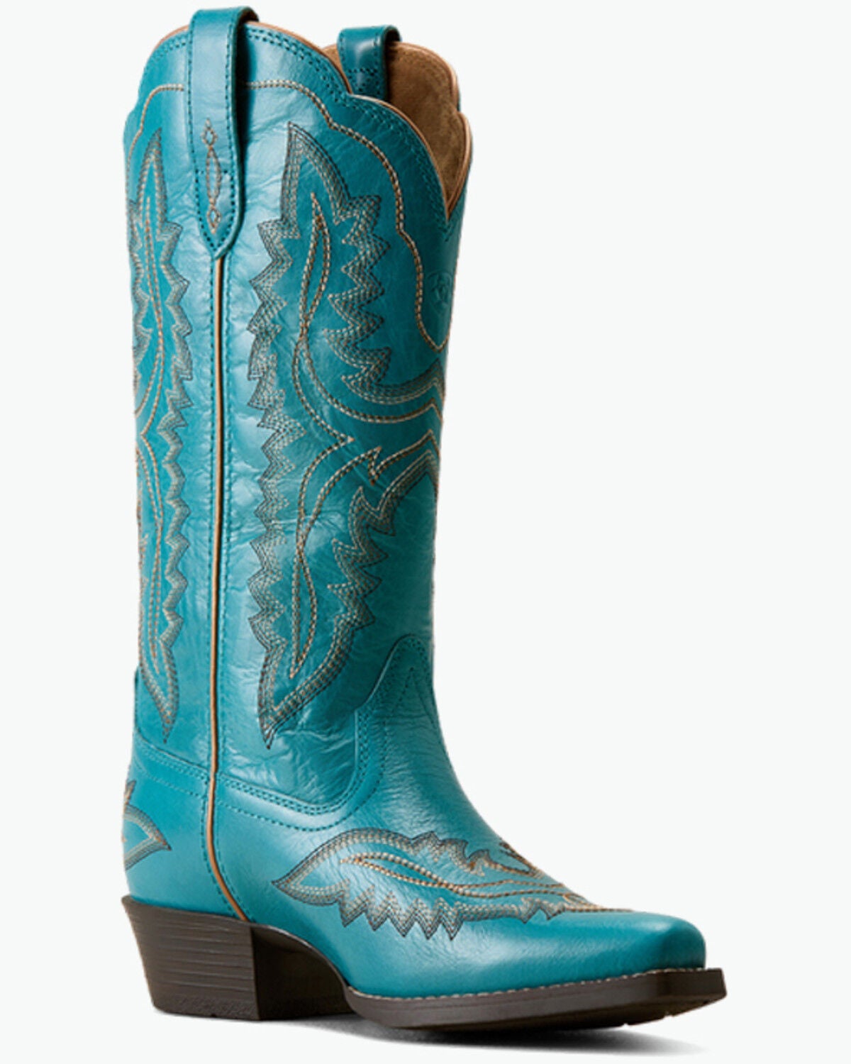 Ariat Girls' Casanova Western Boots - Snip Toe, Blue, hi-res