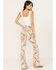Image #3 - Shyanne Women's High Rise Southwestern Print Stretch Flare Jeans, Grey, hi-res