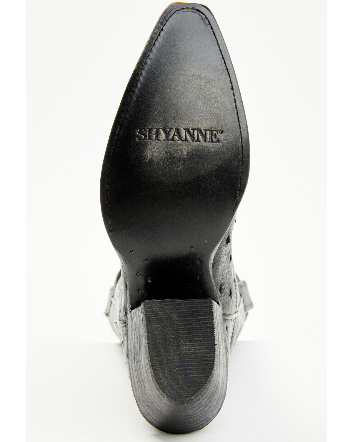 Image #7 - Shyanne Women's Daisie Exotic Full Quill Ostrich Western Boots - Snip Toe, Black, hi-res