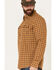 Image #2 - Brothers and Sons Men's Borden Everyday Plaid Print Long Sleeve Button-Down Flannel Shirt, Dark Yellow, hi-res