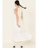 Molly Bracken Women's White Lace Trim Maxi Dress, White, hi-res