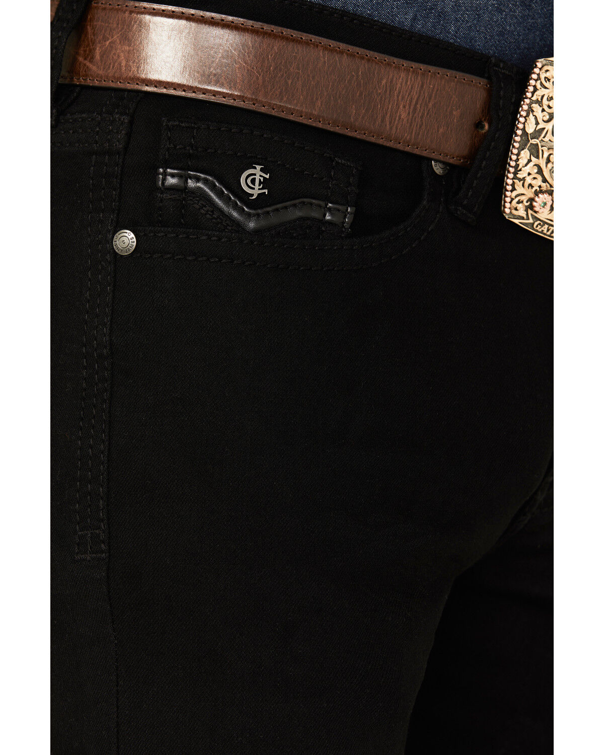 Image #2 - Cody James Men's Midnight Black Wash Slim Straight Stretch Denim Jeans, Black, hi-res