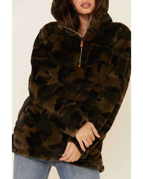 Image #3 - Katydid Women's Camo Plush 1/2 Zip Pullover, Camouflage, hi-res