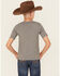 Image #4 - Wrangler Boys' Stay Wild Short Sleeve Graphic T-Shirt, Grey, hi-res