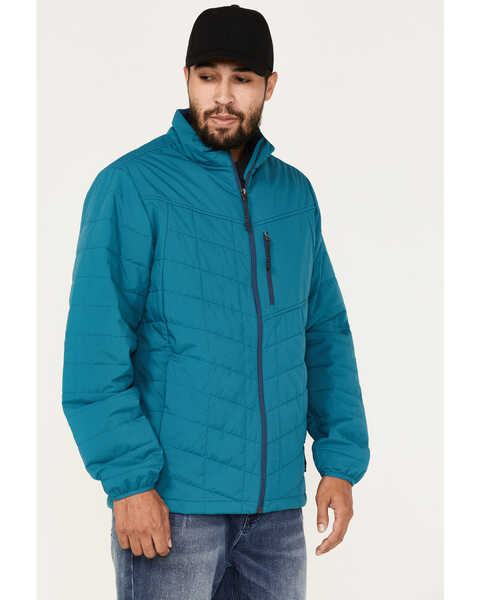 Image #2 - Brothers and Sons Men's Performance Lightweight Puffer Packable Jacket, Teal, hi-res
