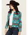 Image #2 - Pendleton Women's Printed Jacket, Turquoise, hi-res