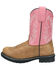 Image #3 - Smoky Mountain Little Girls' Buffalo Western Boots - Round Toe, Brown, hi-res
