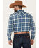 Image #4 - Pendleton Men's Canyon Plaid Print Long Sleeve Western Snap Shirt, Blue, hi-res