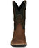 Image #4 - Justin Men's Stampede Bolt Pull On Western Work Boots - Nano Composite Toe , Brown, hi-res
