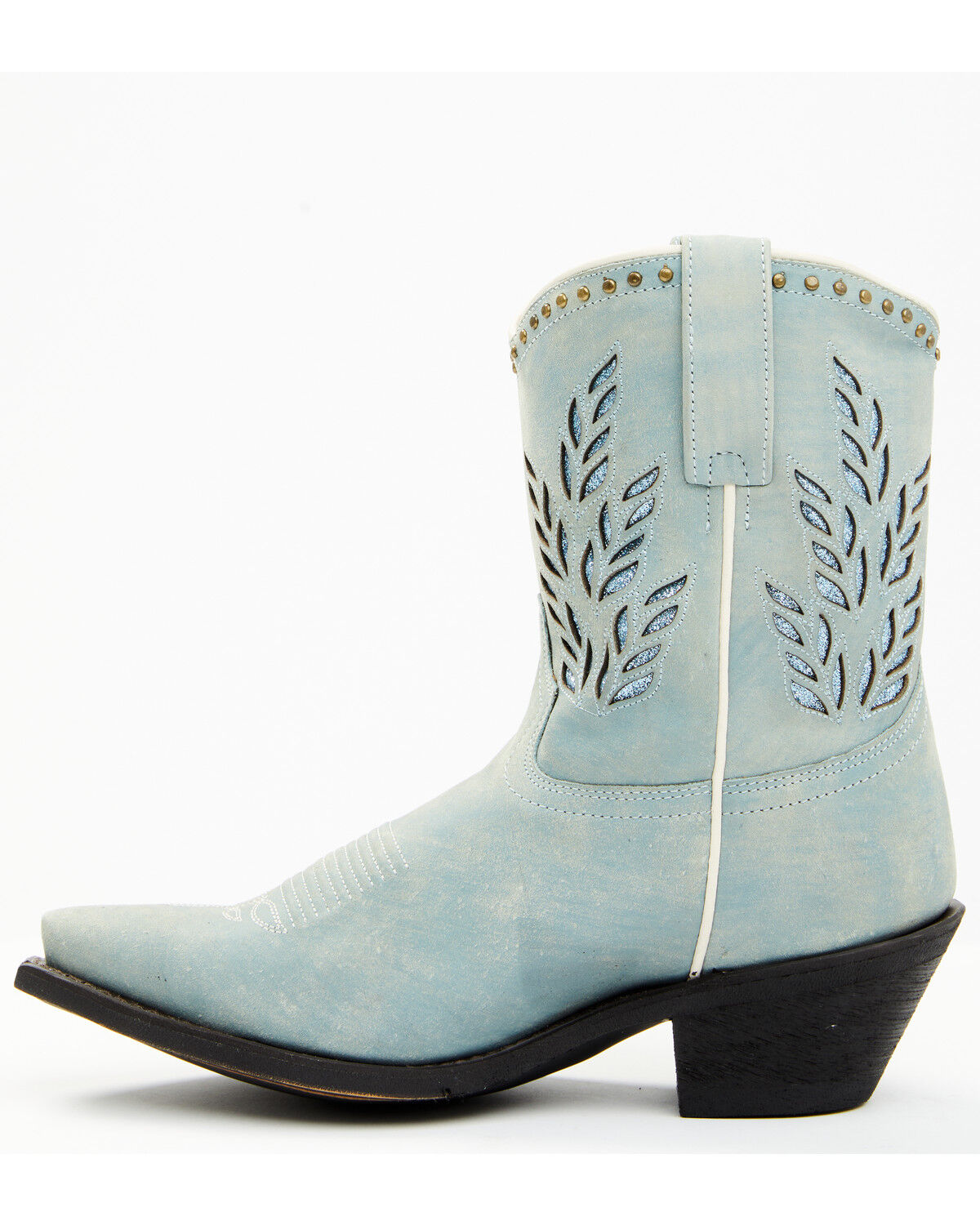 Image #3 - Dingo Women's Sweet Water Western Fashion Booties - Snip Toe, Blue, hi-res