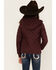 Image #4 - Shyanne Girl's Diamond Hooded Puffer Jacket, Dark Red, hi-res