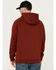 Image #4 - Hawx Men's Embossed Hooded Sweatshirt, Dark Red, hi-res