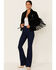 Image #4 - Scully Women's Fringe & Beaded Suede Jacket, Black, hi-res