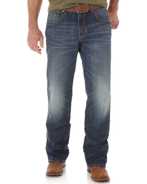 Image #4 - Wrangler Retro Men's Medium Wash Low Rise Relaxed Bootcut Jeans, Indigo, hi-res