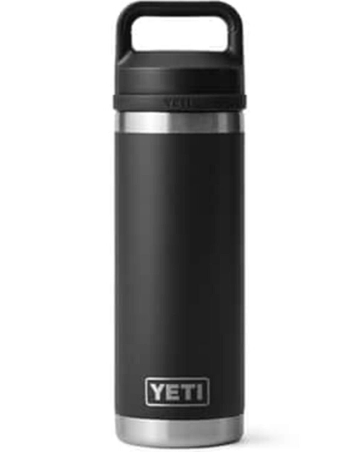 Image #1 - YETI Rambler® Chug Cap 18oz Water Bottle, Black, hi-res