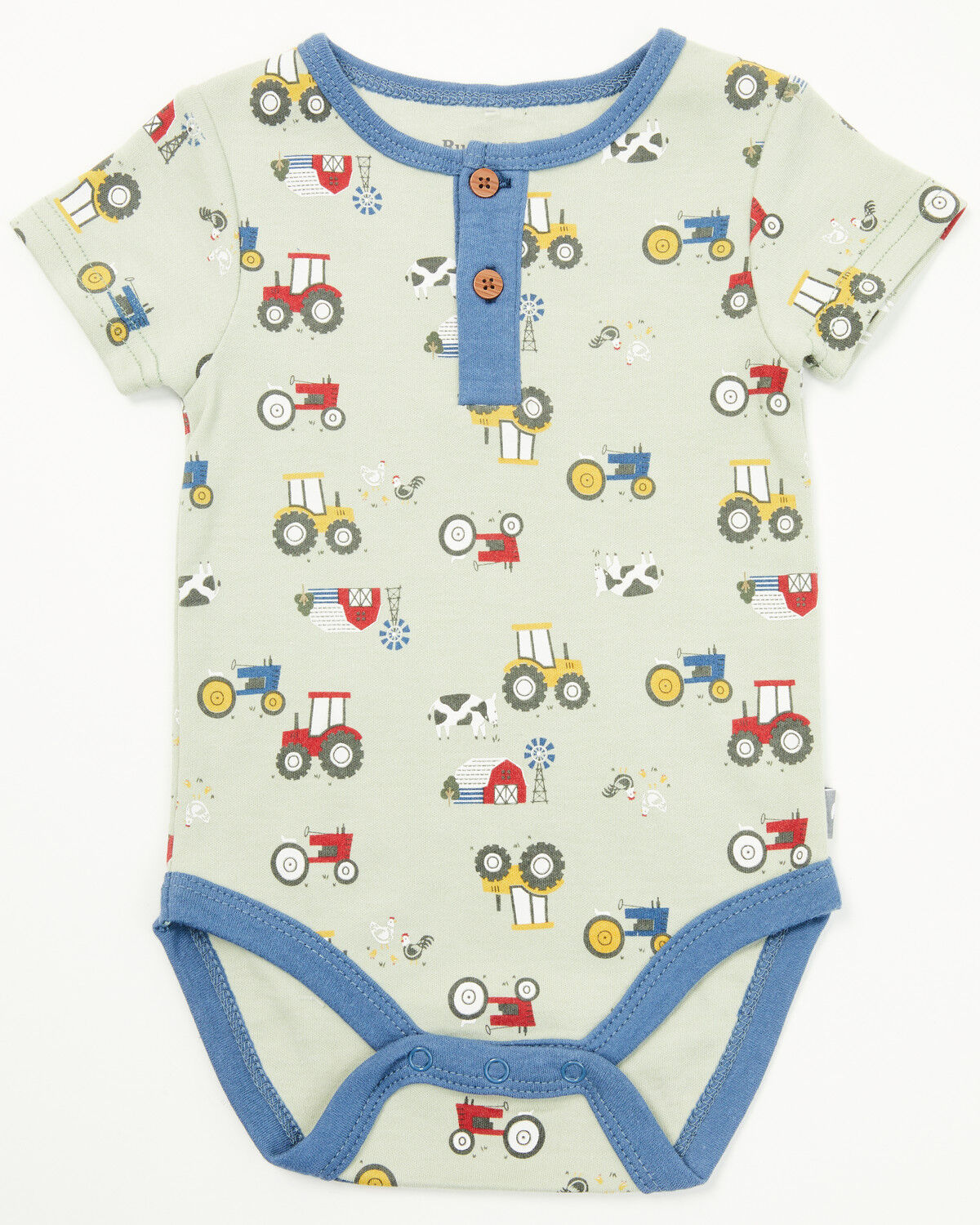 Image #2 - Rugged Bear Infant Boys' Farm Print Onesies - 2 Pack, Green, hi-res