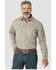 Image #1 - Wrangler 20X Men's FR Southwestern Geo Print Long Sleeve Pearl Snap Western Work Shirt, Tan, hi-res