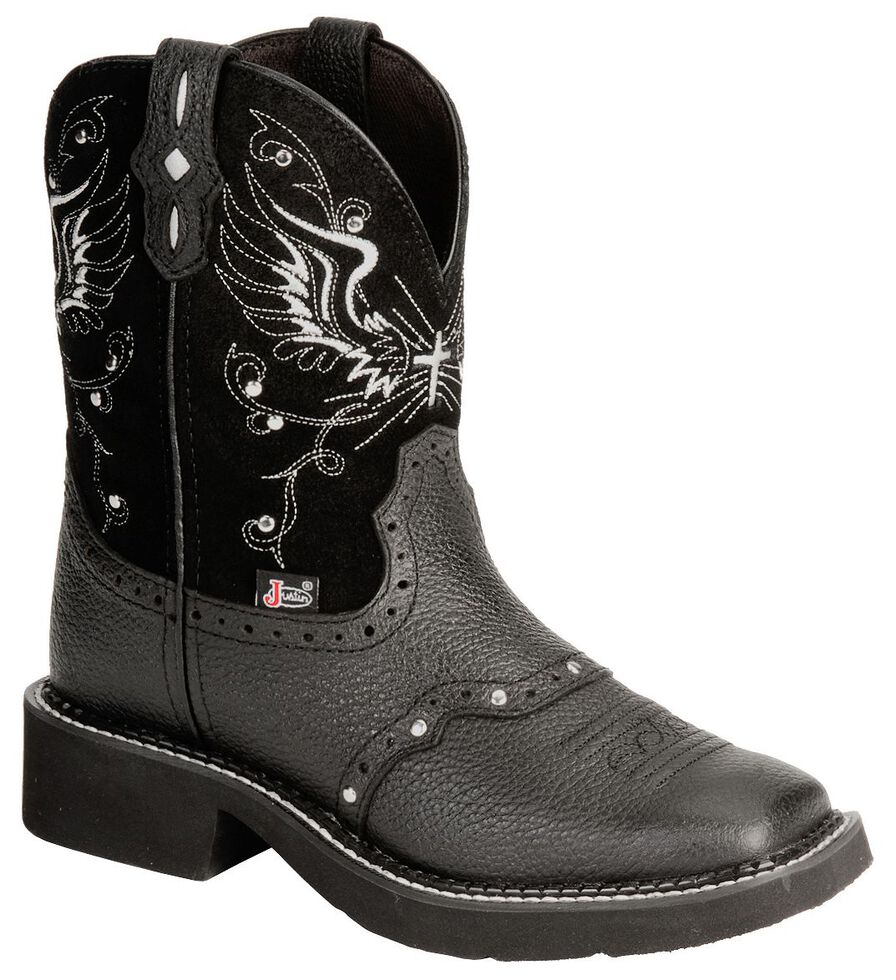 cheap black womens cowboy boots