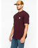 Image #4 - Carhartt Men's Loose Fit Heavyweight Logo Pocket Work T-Shirt, Port, hi-res